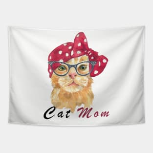 Best cat mom ever Tapestry