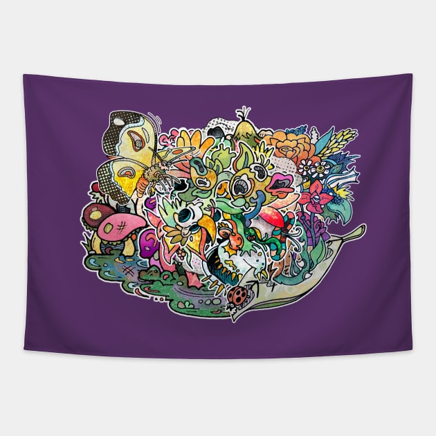 Garden Madness Tapestry by karlfrey