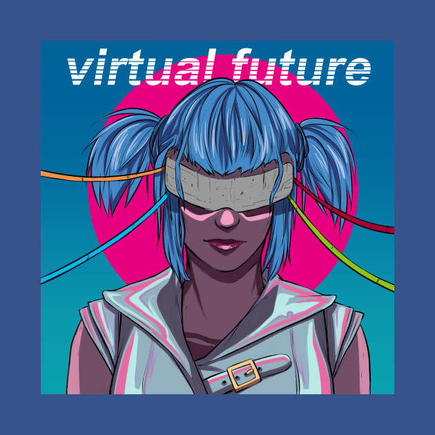 Disover - Virtual Future - Retrowave - T-Shirt