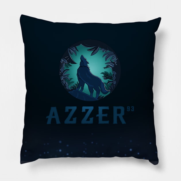 Azzer93 Twitch Tv Merch Pillow by azzer93