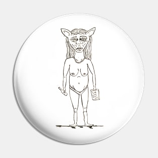 Sad Liquor Goblin Pin