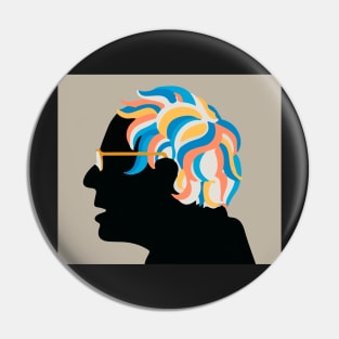 Bernie Sanders Folding Chair Pin