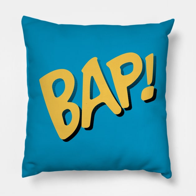 BAP! Fighting Sounds Pillow by deancoledesign