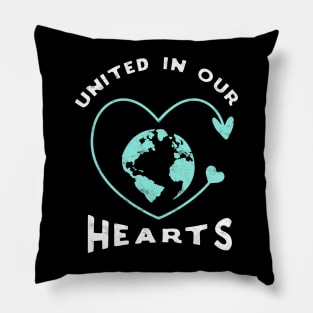 United in our hearts. Pillow