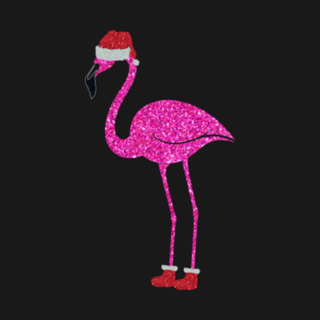 Pink Flamingo Santa Hat TShirt gift for Flamingo Lovers Flamingo