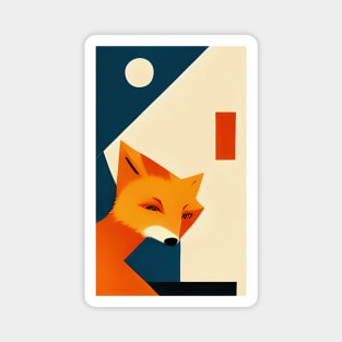 Funky Fox - Abstract Urban Design Magnet