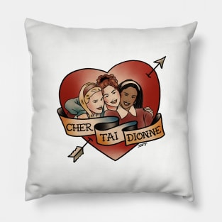 Clueless Friends Tattoo Pillow