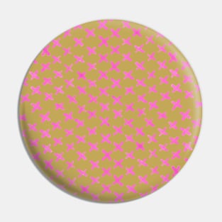 X stitches pattern - pink and orange Pin