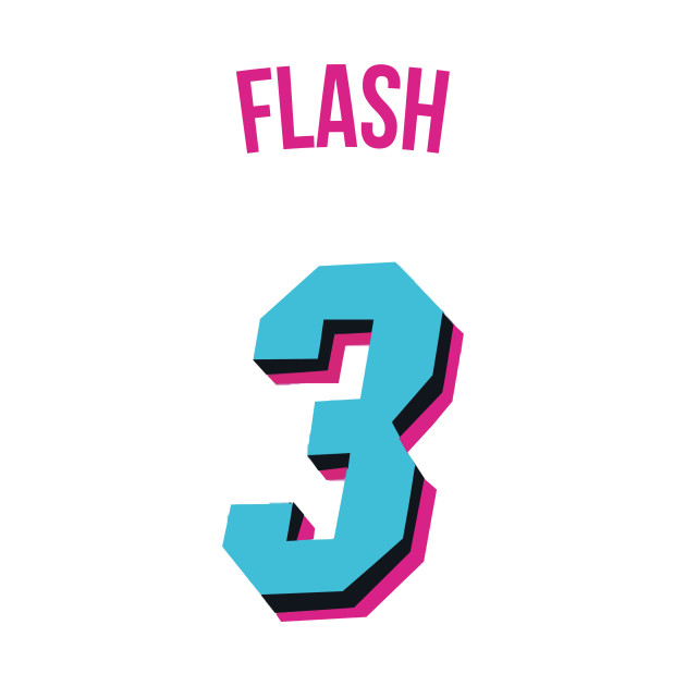 Dwyane Wade 'Flash' Nickname Jersey - Miami Heat by xavierjfong