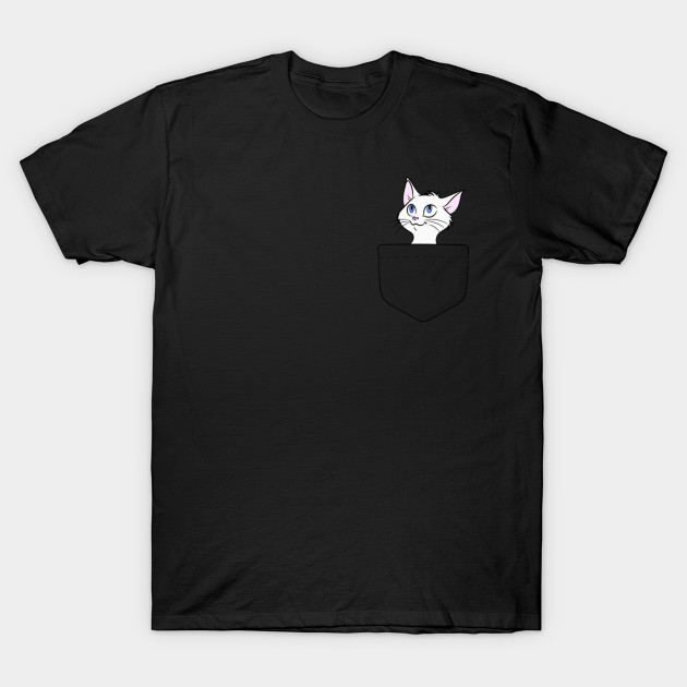 Cute Funny Cat In Pocket Shirt Gift Pocket Cat T Shirt Teepublic