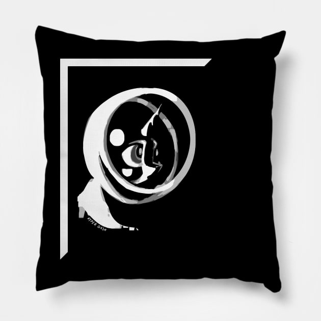 space horse (Luna in Exile) Pillow by Hyper Dash