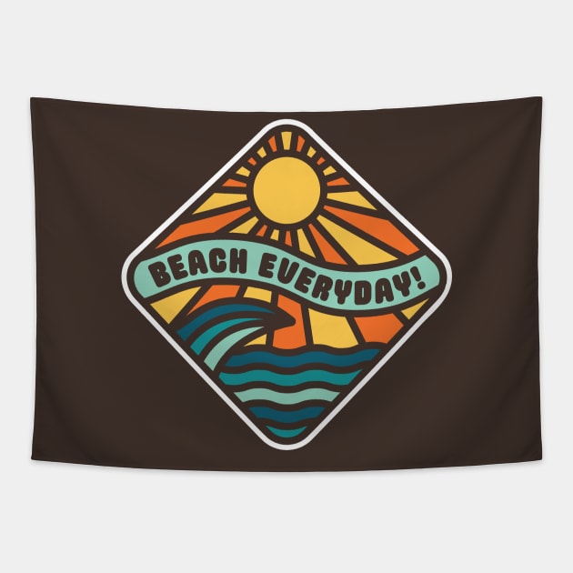 Beach Everyday (Version 1) Tapestry by bryankremkau