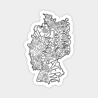 Germany Map Magnet