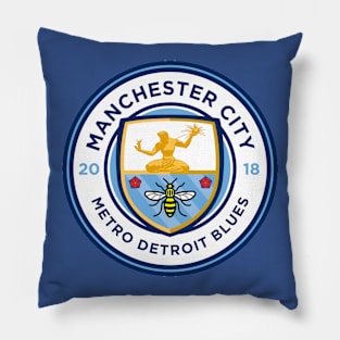 MCFC Metro Detroit Blues Pillow