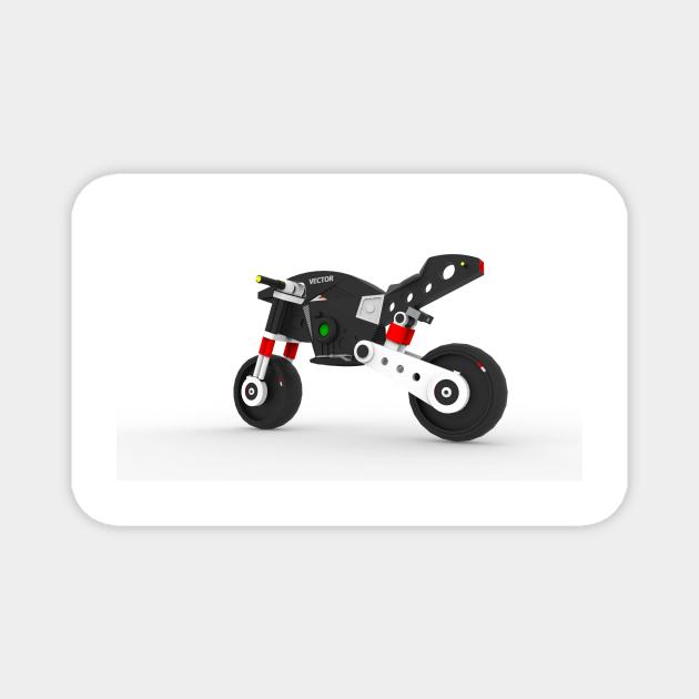 Motorcycle Vector Magnet by Rizaldiuk