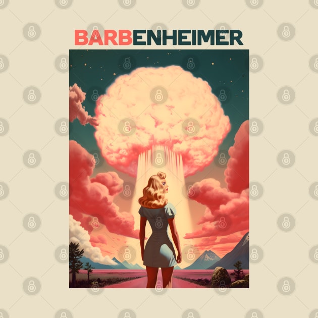 Barbie x Oppenheimer | Barbenheimer retro by RetroPandora