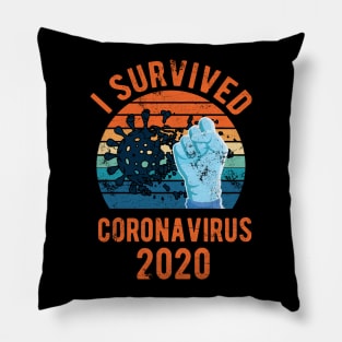 Coronavirus I Survived Coronavirus Pillow