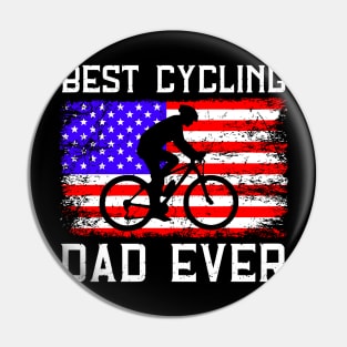 Best Cycling Dad Ever Pin