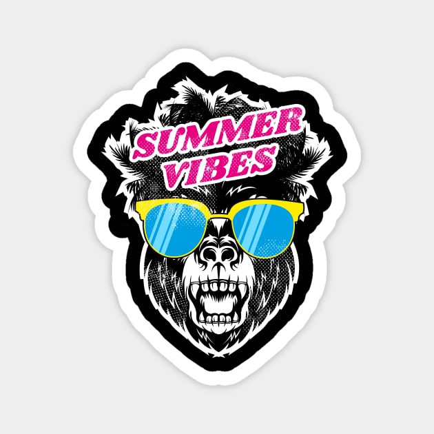 Gorilla Summer Magnet by Riczdodo