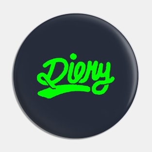 Diery Font Neon Pin