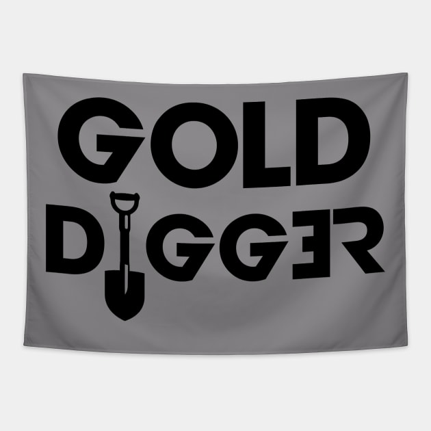 Gold Digger Tapestry by ramzisam