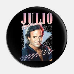 Julio Iglesias / Retro Style Fan Design Pin