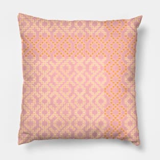 Steps into infinity, endless geometric pattern in Ethno Design Pillow