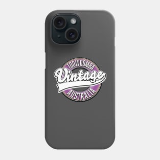 Toowoomba australia vintage style logo Phone Case