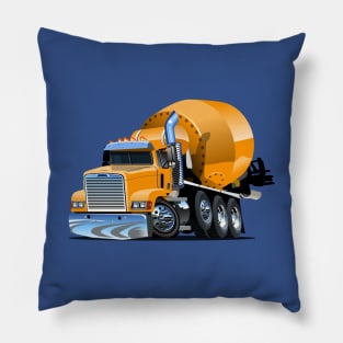 Cartoon Mixer Truck Pillow