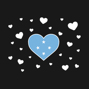 Micronesia  love flag heart designs T-Shirt