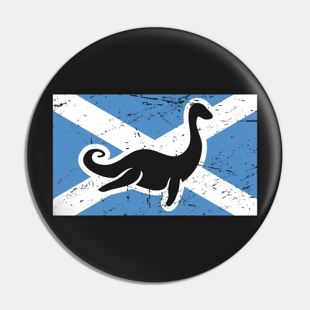 Loch Ness Monster & Scotland Flag Pin by MeatMan