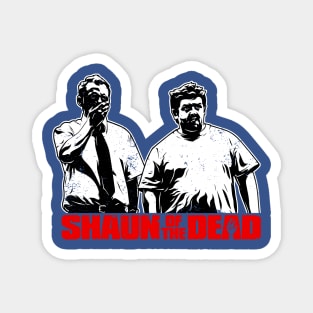 Shaun Of The Dead Distressed Stencil Style Magnet