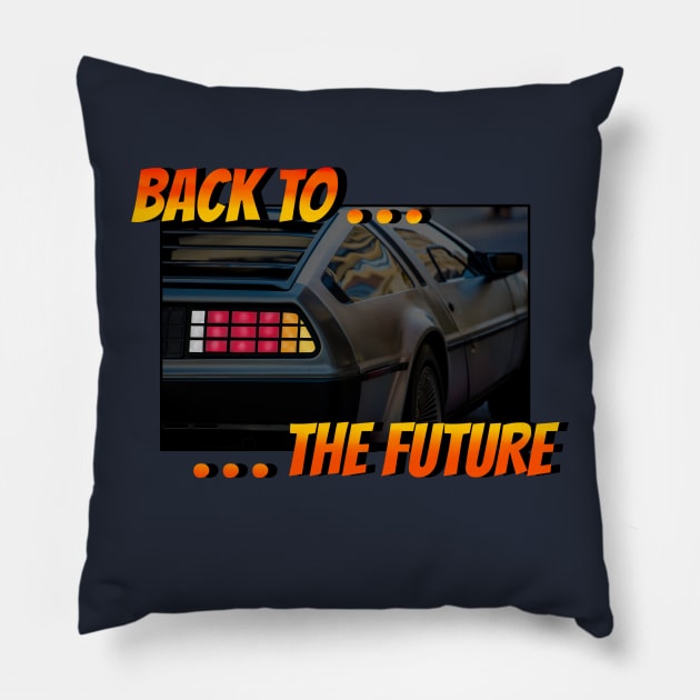 Back To The Future - Delorean Pillow by AncientBee