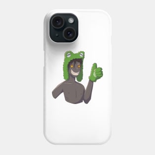 Cryptid in froggy hoodie Phone Case