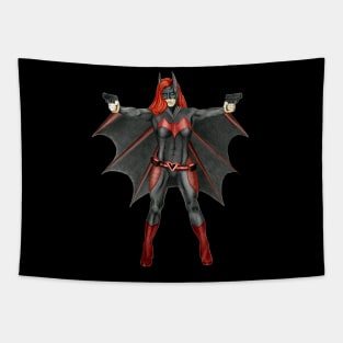 Muscled Batwoman Tapestry