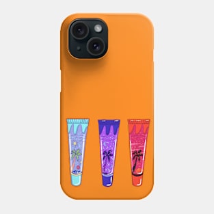 Tropical  lip gloss trio Phone Case