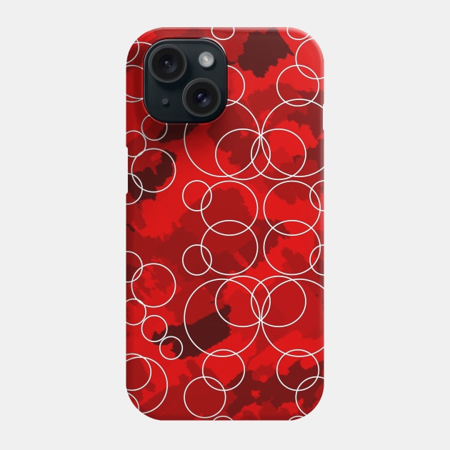 Orange Grunge abstract Phone Case by jen28