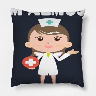 Trust me I'm almost a nurse - nursing student school LVN RN nurse practitioner Pillow