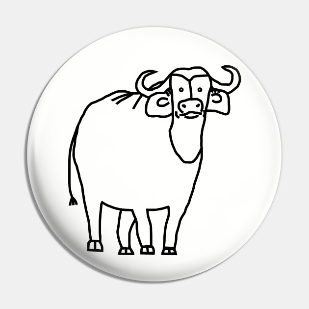 Ox Outline Ox Pin Teepublic