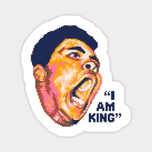 I Am King Boxer 8-bit Pixel Art Magnet