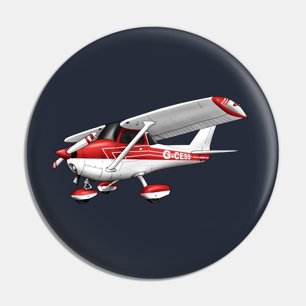 Cessna Cartoon Drawing Pin by Funky Aviation