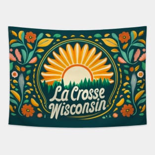 La Crosse Wisconsin Brushwork Rosemaling Style Art Tapestry