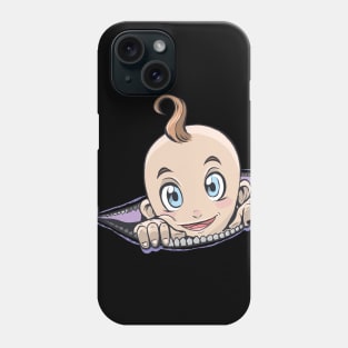 pregnant woman ZIPPER pretty BABY gift for announcements Phone Case