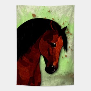 Horse Lovers Bay Horse Tapestry