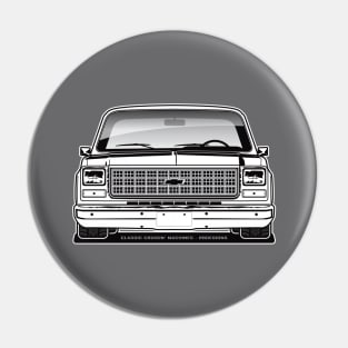 1980 Squarebody Chevrolet C10 Blazer Suburban BW Pin