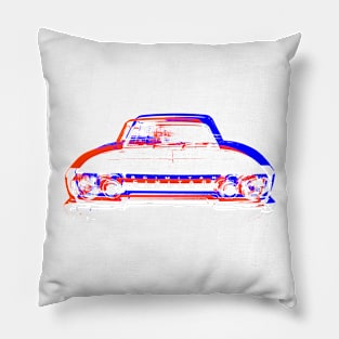 Reliant Scimitar 1970s British classic car monoblock red white blue Pillow