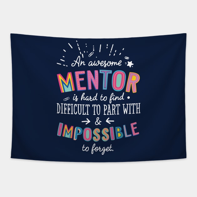 An awesome Mentor Gift Idea - Impossible to Forget Quote Tapestry by BetterManufaktur