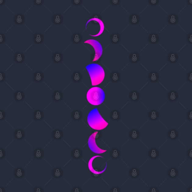 MOON PHASES, neon by RENAN1989