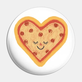 Cute Heart Shaped Pizza Pin