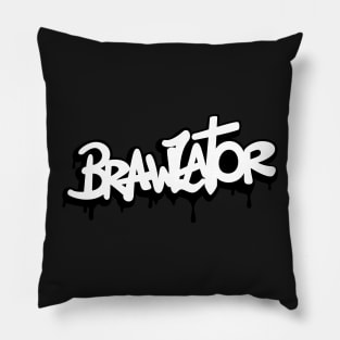Brawlator (White) Pillow